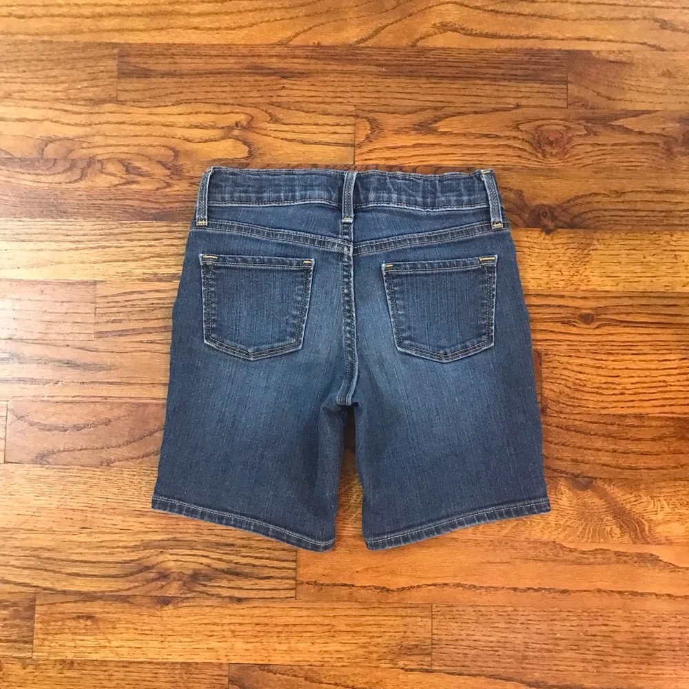 Old Navy Denim Blue Jean Shorts School Uniform Bottoms Girls Small 6 / 7 Regular